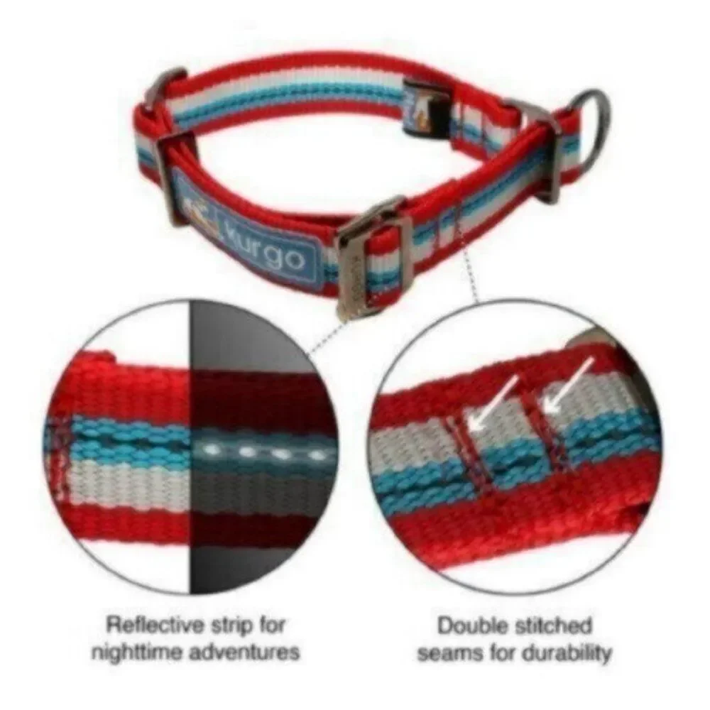 Kurgo Walk About Limited Slip Collar Small 10-14 inch - Benefits Senior Rescue
